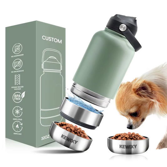 Adventure-Ready Pet Feeder Water Bottle™